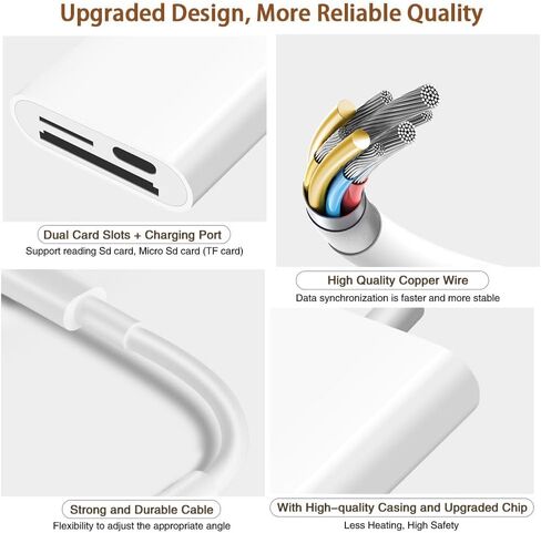SD Card Reader USB-C, Support SD/TF Card Reader for Android Phone | Plug and Play, Supports up to 512GB Memory Card in Saudi Arabia