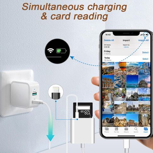 SD Card Reader USB-C, Support SD/TF Card Reader for Android Phone | Plug and Play, Supports up to 512GB Memory Card in Saudi Arabia