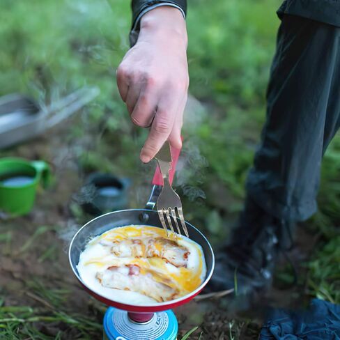 2Pcs Detachable Camping Utensils Cutlery Set, Caudblor Portable 4 in 1 Stainless Steel Travel Utensil, Foldable Knife Fork Spoon Bottle Opener, Multi Function Eating Flatware Tableware(Green Black) | Stainless Steel Detachable Knife Fork Spoon Bottle Open in Saudi Arabia