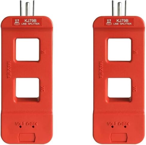 KJ79B AC Line Splitter（Red 1Pcs） | Line Splitter for Clamp Meter, 10x Measurement, 15A Max Current, for US Outlets in Kuwait