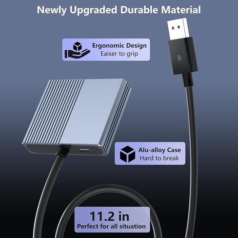 Display Port Splitter for Dual Monitors, 4K@120Hz DisplayPort to Dual DisplayPort Adapter, Displayport MST Hub, Monitor Splitter, Dual Monitor Adapter for Laptop, Desktop, Graphics Card and More in Saudi Arabia