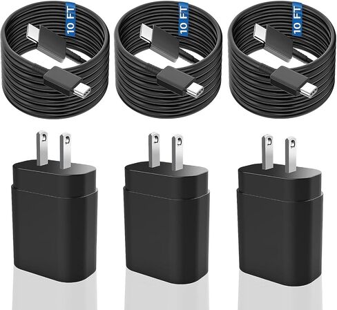 Samsung Super Fast Charger,25W Samsung Charger Fast Charging Block,2Pack Type C Android Phone Charger,USB C Cable for Samsung Galaxy S26 Ultra/S26+/S25/S24 FE/S23/S22/A14/A54/Z Fold 8/7/6,Z Flip 8/7/6 in Saudi Arabia