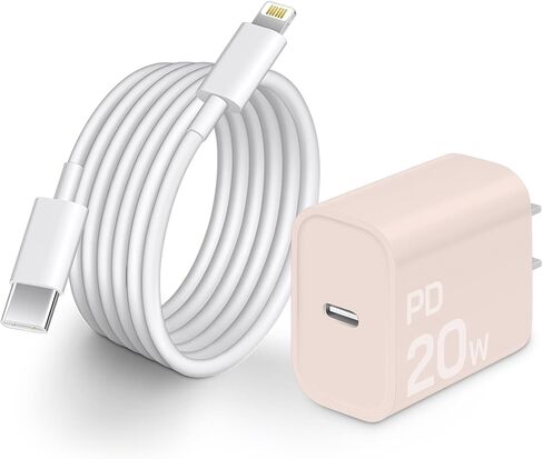 CXX 20W Fast Charger for iPhone 14/13/12 with 6FT Cable [MFi Certified] | USB-C Power Adapter with 6Ft Cable, Compatible with iPhone 14/13/12/11/Pro Max/Pro/Plus/Mini, iPad & More in Saudi Arabia