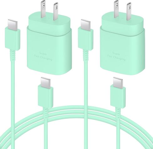 AISNI USB C Charger 25W Type C Charger Fast Charging Android Charger Block | for Galaxy S26 Ultra/S26/S26+/S25 Ultra/S25/24 Ultra/S24/S23 Ultra/S22 Ultra with 6 FT Long Phone Charger USB C Cord-Black in Saudi Arabia