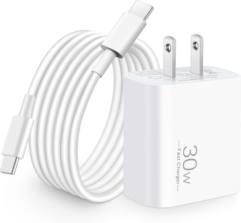 30W USB C Fast Charger for Google Pixel 11/11 Pro XL/Fold/10/9/8/7/6 Pro XL | 30 Watt Type C Super Fast Wall Charger Block, Pixel Phone Fast Charging Brick Accessories,with 6FT USB-C Charging Cable,White in Kuwait