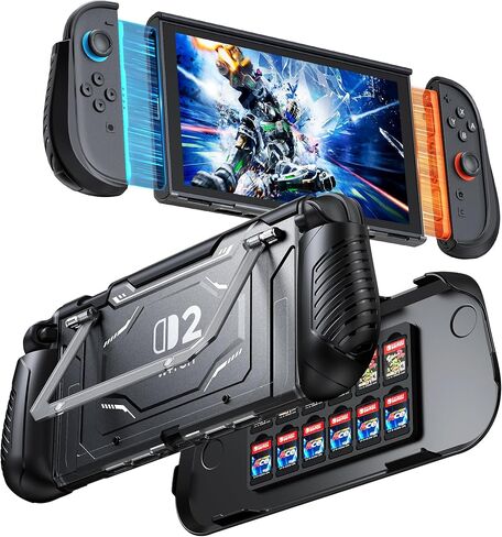 FYOUNG Dockable Protective Case for Switch 2 with Hard PC Front Cover (Light Purple) in Kuwait
