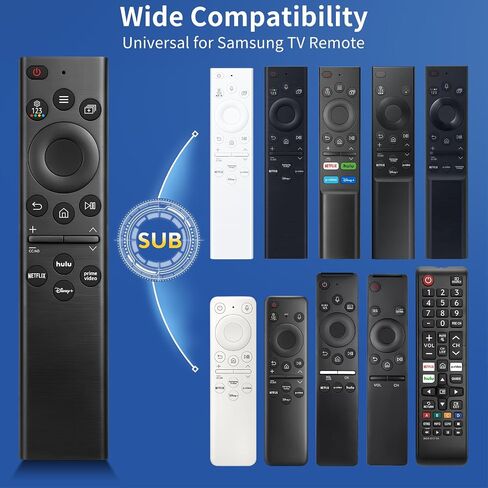 (Pack of 2) Universal Remote for Samsung TV Frame Solar Serif Crystal Curved LED QLED OLED Neo UHD SUHD HDTV 4K 8K 7 8 9 Series Smart TV Remotes Control Replacement - 2 Year Warranty in Saudi Arabia
