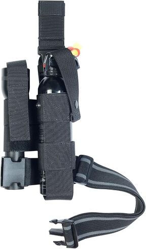 Drop Leg MK9 Pepper Spray Pouch with Flashlight Holder,Drop Leg Water Bottle Holster Adjustable Thigh Pepper Spray Holder in Saudi Arabia