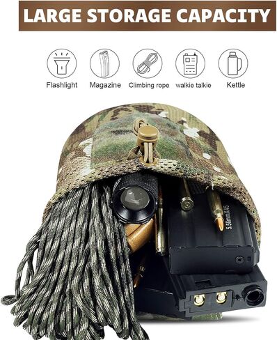 Tactical Mesh Dump Pouch Molle Foldable Mag Recovery Drop Pouch | Reinforced stitching, quick drawstring , roll-up compact , breathable mesh, fits 1.5–2.25" belts, multi outdoor usage in Saudi Arabia