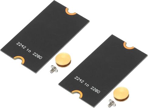 PATIKIL M2 NVME SSD Extended Adapter Card Transfer 2230-2242, 2Pcs M.2 Extension Adapter Change to Long Size with Screwdrivers for Home Office Internet Cafes, Black in Kuwait