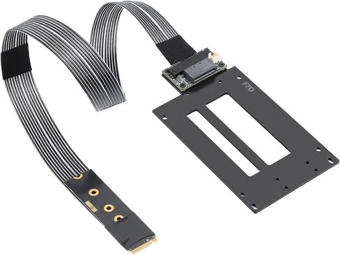 RGEEK PCIe 5.0 M.2 NVMe to E1.S E3.S SSD Adapter Card | 128Gbps Max SFF-TA-1002 Riser Card, with 12V SATA Power Cable, Adjustable 2280/2260/2242/2230 M.2 Bracket in Saudi Arabia