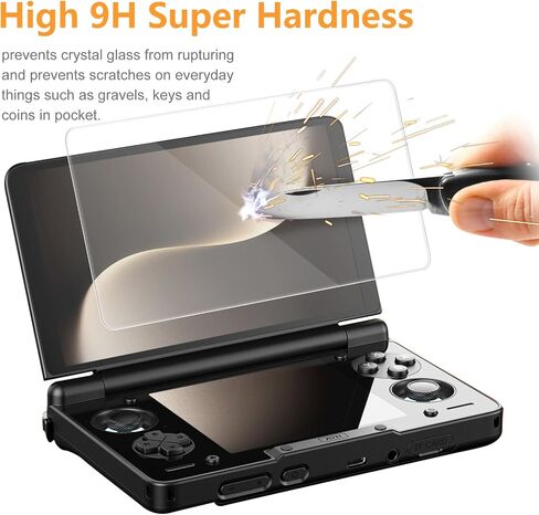 Hianjoo 6-PACK Screen Protector Compatible AYN Thor Handheld Console, Tempered Glass [HD Clarity] [9 Hardness] [Easy Installation][Anti-Scratch], 3 Pack Upper Screen Film + 3 Pack Lower Screen Film in Kuwait