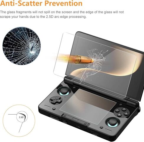 Hianjoo 6-PACK Screen Protector Compatible AYN Thor Handheld Console, Tempered Glass [HD Clarity] [9 Hardness] [Easy Installation][Anti-Scratch], 3 Pack Upper Screen Film + 3 Pack Lower Screen Film in Kuwait