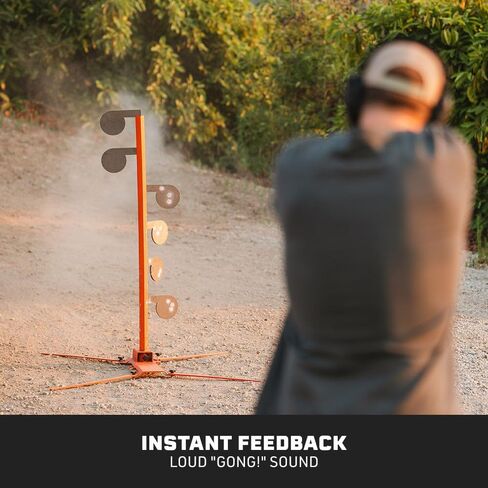 TITAN GREAT OUTDOORS طقم شجرة مبارزة بدون لحام مع أهداف مجداف فولاذي AR500 وحامل أمان، ستة مجاذيف متأرجحة فولاذية AR500، مواضع إطلاق مستقيمة أو مائلة، إعداد سهل in Kuwait