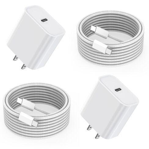 Fast Charger iPhone,iPhone Charger Fast Charging 2Pack USB C Wall Charger Block Fast i Phone Chargers 6FT Type-C USB C to Lightning Cable Cord for iPhone14/14Plus/13/12/11 Pro Max,Mini,8,iPad/AirPods in Saudi Arabia