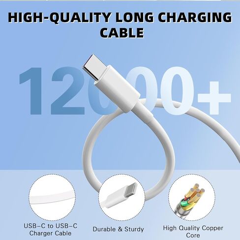 iPhone 17 16 15 Charger Fast Charging,40W Dual Port A/C Phone Charger Fast Charging USB C Wall Charger Block Quick 10FT Type C Charging Cable for iPhone 17/17 Pro Max/17 Air/16 Pro/16e/15 Plus/15 Pro in Saudi Arabia