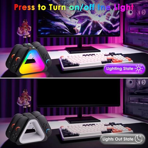 Charging Dock for Nintendos Switch 2,Switch 2 Joycons Dock for 4 Joycon,Joycons Charger Stand Station with LED Indication and USB Type-C Charger Cable in Kuwait