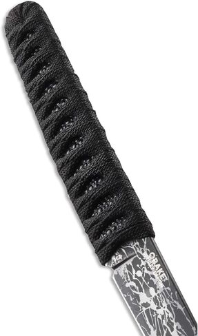 CRKT Obake Everyday Carry Fixed Blade Knife with Sheath: Stainless Steel Plain Edge Blade, Cord-Wrapped Stainless Steel Handle, 2367 in Kuwait