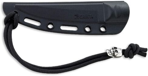 CRKT Obake Everyday Carry Fixed Blade Knife with Sheath: Stainless Steel Plain Edge Blade, Cord-Wrapped Stainless Steel Handle, 2367 in Kuwait