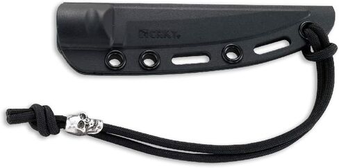 CRKT Obake Everyday Carry Fixed Blade Knife with Sheath: Stainless Steel Plain Edge Blade, Cord-Wrapped Stainless Steel Handle, 2367 in Kuwait