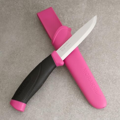 Morakniv Companion Fixed Blade Outdoor Knife with Stainless Steel Blade, 4.1-Inch, Magenta in Saudi Arabia