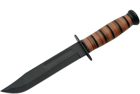SZCO Marine Hunting Knife 12 Inch - Camping Knife with Leather Handle & Stainless Steel Fuller Blade with Sheath - Pocket Knife for Hiking, Camping & Outdoor Uses - Knives for Men in Kuwait
