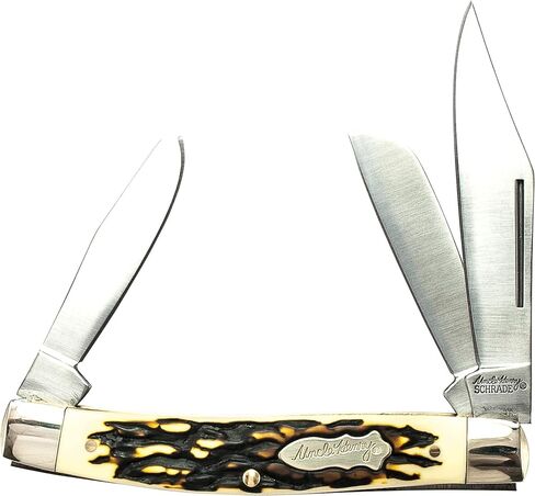 Uncle Henry 885UH Senior Rancher 6.9in Folding Pocket Knife with Stainless Steel Blades and Staglon Handle for Hunting, EDC in Kuwait
