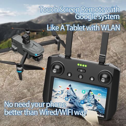 Bingchat Tablet Remote Professional Drones with Camera for Adults 4K Video | 360 Obstacle Avoidance, Safe Auto Return Home, 3 Axis Gimbal, Payload Release, Long Battery, High Wind Resistance, Follow Me in Saudi Arabia