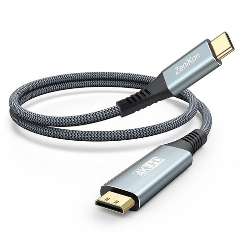USB C to Mini HDMI Cable 3.3FT, 4K@60Hz USBC to Mini HDMI 2.0 Cable | Uni-directional Type C to Mini HDMI Cord 4K@30Hz, 2K@120Hz,1080P for Portable Monitor/KYY/MNN/ARZOPA/Steam Deck/MacBook/Phone in Saudi Arabia