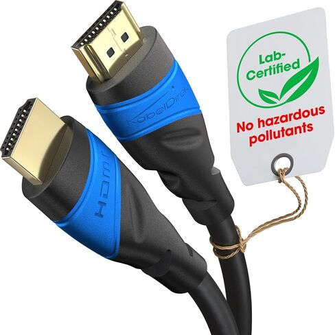 KabelDirekt – 8K & 4K HDMI Cable – 16ft – White – for PS5, Blu-ray, Xbox | 10K, 8K@60Hz & 4K@120Hz, High Speed HDMI with Ethernet – for PS5, Xbox Series X, Switch, Blu-ray in Saudi Arabia