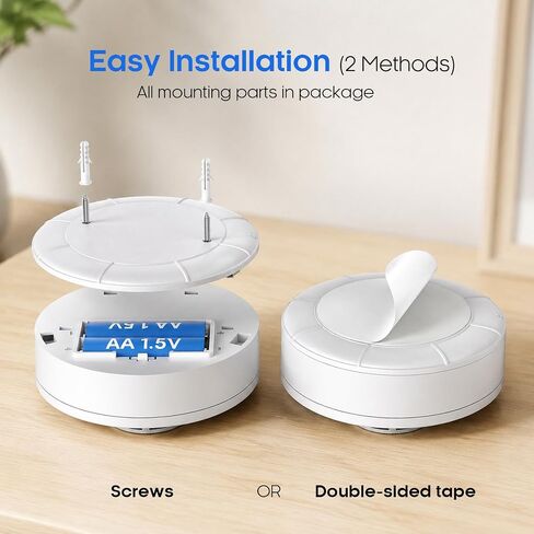 Home Alarm Siren for House,Small Home Detector,S01,12PCS | Replaceable Battery Powered,Low Battery Warning in Kuwait