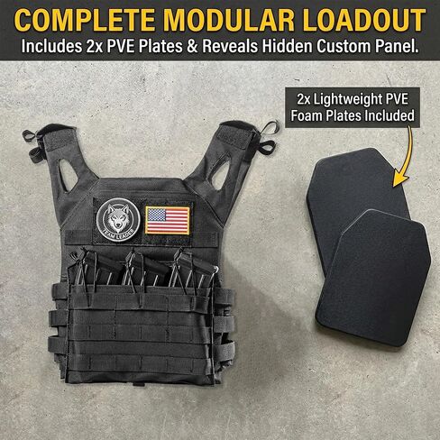 Outdoor Safety Protection Airsoft Vest Hunting Adjustable Vest Black in Saudi Arabia