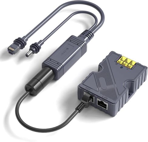 SURVADV® 150W Starlink Mini PoE Splitter Adapter Set for Starlink Mini | 100W Splitter DC 48V/3A Input, Gigabit Passive Surge & ESD Protection for High-speed Starlink Mini Internet Satellite kits in Saudi Arabia