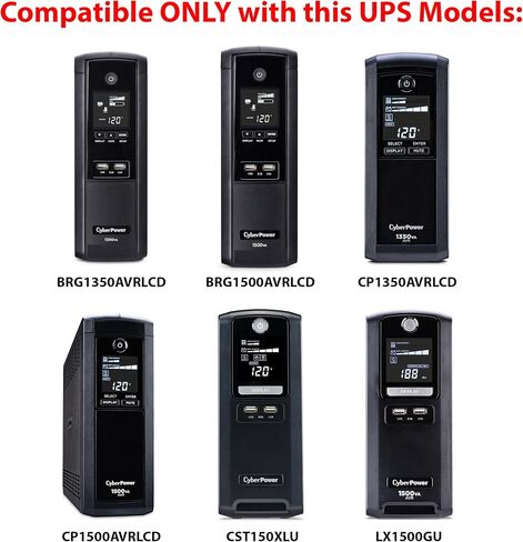 SafeAMP 12V 9.5Ah UPS Battery for CyberPower RB1290X2, 2-Pack | Fits compatible CP1500AVRLCD, CP1350AVRLCD, LX1500GU, BRG1350AVRLCD, BRG1500AVRLCD, and CST150XLU. in Saudi Arabia