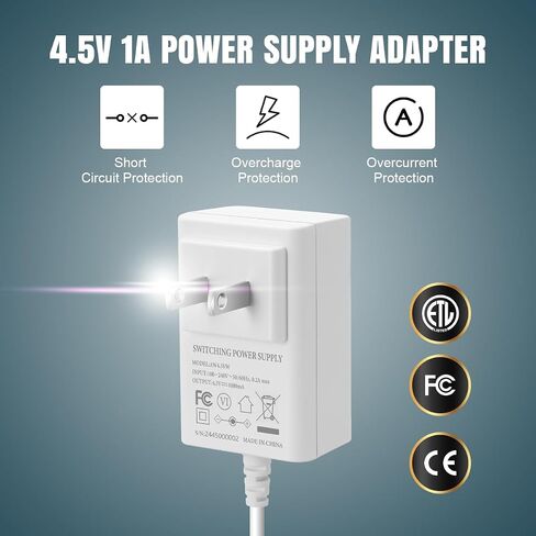 Lenink AC Power Supply Adapter for 3 AA Battery, AA Battery Replacement Adapter for LED Light, Decorations (White) in Saudi Arabia