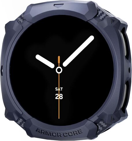 Case for Samsung Galaxy Watch Ultra 2 (2026) Ultra 47mm Protector | TPU Lightweight Rugged Protective Bumper Cover Sports Anti-Scratch Soft Flexible Shockproof Frame Accessories Black in Saudi Arabia