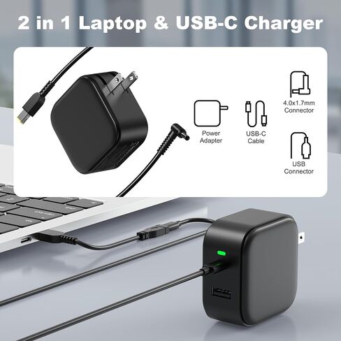 Syfrufo Surface Pro Charger, 65W USB C Microsoft Surface Pro Charger | Compatible with Surface Pro 3/4/5/6/7/8/9/10/X/11/12, Surface Book1/2/3, Power Adapter for Microsoft Surface Laptop/Tablet in Saudi Arabia