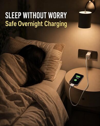 AUTO Unplug 140W USB C Charger, Smart Adapter Automatically Disconnects When Battery is Full, Physical Power Cut for Laptops, Tablets & Smartphones - Protects Battery Health in Saudi Arabia
