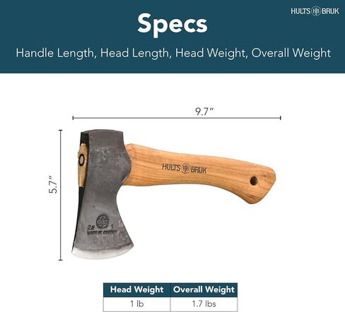 Hults Bruk 840762 Agelsjon Hatchet - 1 lb Head, 9.4" Handle in Saudi Arabia