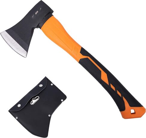 HFS(R) 35" Axe Hatchet with Fiberglass Handle 70.55oz/2000g Head Weight Heat-Treated Blade, Anti-Slip Grip, Perfect for Camping, Hiking, Woodworking in Saudi Arabia