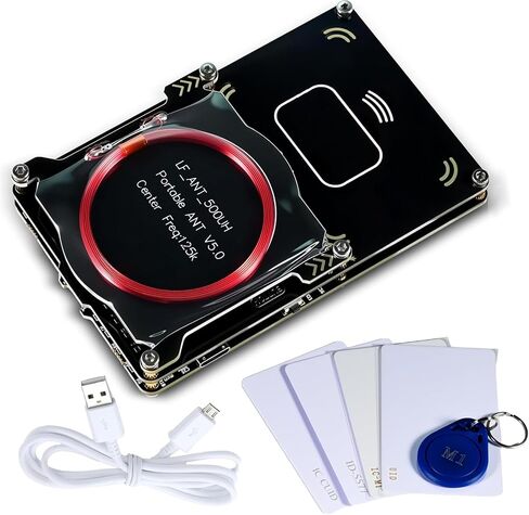 Proxmark3 RFID Card Reader Writer, Proxmark3 Easy V5.0 Memory IC ID M1 Card Copier Cloner, 512M RFID Card Decryptor Decoder with Integrated Antenna, LF HF Frequency 125Khz 13.56Mhz in Saudi Arabia