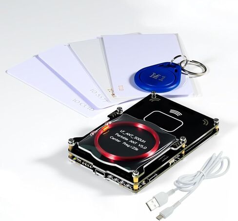Proxmark3 RFID Card Reader Writer, Proxmark3 Easy V5.0 Memory IC ID M1 Card Copier Cloner, 512M RFID Card Decryptor Decoder with Integrated Antenna, LF HF Frequency 125Khz 13.56Mhz in Saudi Arabia