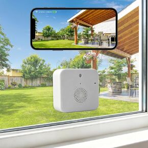 2K Wireless Window Camera with 45-Day Battery, 2.4/5G WiFi, 6s Pre-Roll | 100% Wireless: No Wires, No Outlets, No Drilling. 4MP Color Night Vision & Anti-Glare. Magnetic Mount for Rentals & Homes in Saudi Arabia