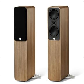 Q Acoustics 5040 Floorstanding Speakers – Holme Oak Pair | C³ Continuous Curved Cone driver for seamless high-frequency integration and powerful bass in Saudi Arabia
