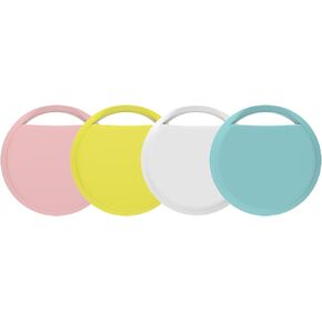 Air Tracker Tags 4 Pack Apple MFi Certification Smart Tag Bluetooth Trackers Work with Find My (iOS Only), Lightweight Tag Prevent Loss of Luggage Wallets Keys Bags,Replaceable Battery,IP67 Waterproof in Saudi Arabia