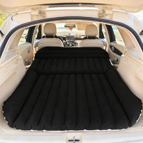 SUV Car Air Mattress – Inflatable Back Seat Bed with Electric Air Pump, Portable Camping Travel Sleeping Pad, Blow Up Car Bed (Black) in Saudi Arabia