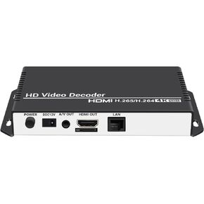 H.265 H.264 HD Video Audio Decoder IP Camera Decoder HTTP RTSP M3U8 RTMP UDP Unitcast to HDMI AV RCA Decoder for Advertisement Display, Decoding Video Encoder, Decoding IP Camera in Kuwait