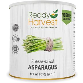 Ready Harvest Freeze Dried Food - Asparagus | Emergency Food Supplies | Vegetables | #10 Can | 25-Year Shelf Life | Cans Filled to the Top in Saudi Arabia