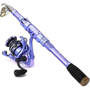 Sougayilang Fishing Rod and Reel Combos Carbon Fiber Telescopic Fishing Pole with Smooth Reel Combo Saltwater Freshwater Kit in Saudi Arabia