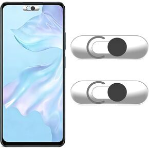 Front Camera Covers Compatible with Galaxy/iPad/Pixel | Smartphone Webcam Cover | Lens Protector,Camera Blocker for Privacy and Safety | 2Pack | Black in Saudi Arabia